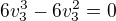 $6v_3^3-6v_3^2=0$