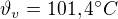 $\vartheta _{v}=101,4�C$