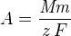 kopírovat do textarea $A={{{\it Mm}}\over{z\,F}}$