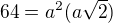 kopírovat do textarea $64 = a^2(a\sqrt{2})$
