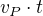 $v_P\cdot t$