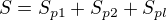 $S = S_{p1}+S_{p2}+S_{pl}$