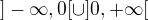 $]-\infty,0[\cup ]0,+\infty[$