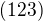 $(123)$