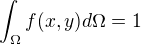 kopírovat do textarea $\int_{\Omega } f(x,y) d\Omega = 1$
