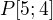 $P [5;4]$
