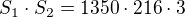 $S_1\cdot S_2=1350\cdot 216\cdot 3$