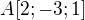 $A[2;-3;1]$