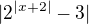 $|2^{|x+2|}-3|$