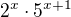 $2^x\cdot 5^{x+1}$