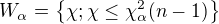 $W_{\alpha }=\{\chi ; \chi \le \chi ^{2}_{\alpha }(n-1)\}$