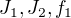 $J_1, J_2, f_1$