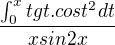 kopírovat do textarea $\frac{\int_{0}^{x}tg t. cos t^2 dt}{x sin2x}$