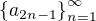 $\{a_{2n-1}\}_{n=1}^{\infty}$