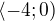 $\langle-4;0)$