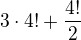 $3\cdot 4!+\frac{4!}{2}$