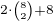 $_{2\cdot {8\choose 2}+8}$