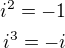 kopírovat do textarea $i^2=-1\\i^3=-i$