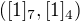 $([1]_7,[1]_4)$