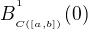 $B_{{}_{C([a,b])}}^{{}^{1}}(0)$
