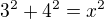 kopírovat do textarea $3^{2}+4^{2}=x^{2}$