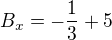 kopírovat do textarea $B_{x}=-\frac{1}{3}+5$