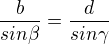 kopírovat do textarea $\frac{b}{sin\beta}=\frac{d}{sin\gamma}$