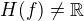 $H(f)\ne\mathbb{R}$