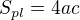 $S_{pl}=4ac$