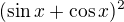 $(\sin x+\cos x)^{2}$