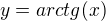 $y=arctg(x)$