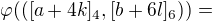 $\varphi(([a+4k]_4,[b+6l]_6))=$