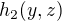$h_2(y,z)$