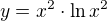 $y=x^2\cdot \ln x^2$