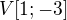 $V[1;-3]$