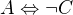 kopírovat do textarea $A\Leftrightarrow \neg C $