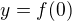 $y=f(0)$