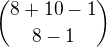 ${8+10-1\choose 8-1}$