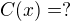 kopírovat do textarea $C(x)=?$