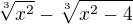 $\sqrt[3]{x^{2}}-\sqrt[3]{x^{2}-4}$