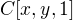 $C[x, y, 1]$