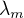 $\lambda _{m}$