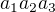 $a_1 a_2 a_3$