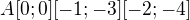 $A[0;0][-1;-3][-2;-4]$