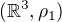 $(\mathbb{R}^3, \rho_1)$