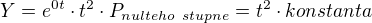 $Y= e^{0t} \cdot t^2 \cdot P_{nulteho~stupne}=t^2 \cdot konstanta$