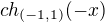 $ch_{(-1,1)}(-x)$