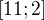 $[11;2]$