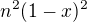 $n^2(1-x)^{2}$