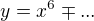 $y=x^{6}\mp...$